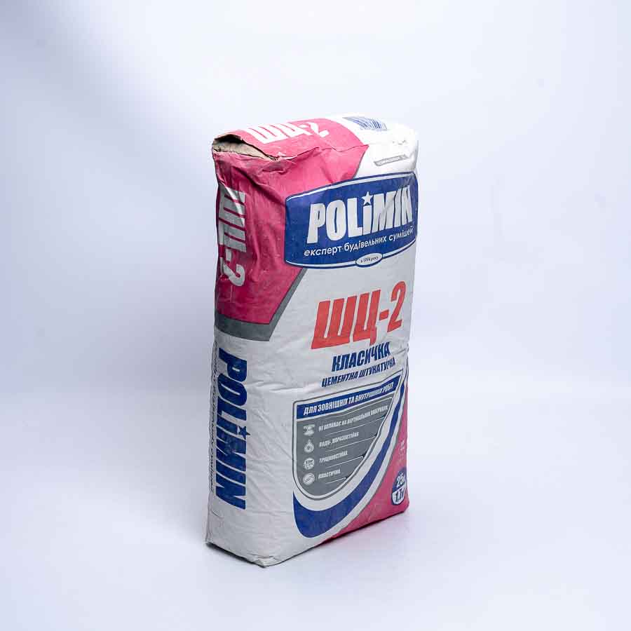 Штукатурка цементна ШЦ-2 Polimin (Полімін) 25 кг