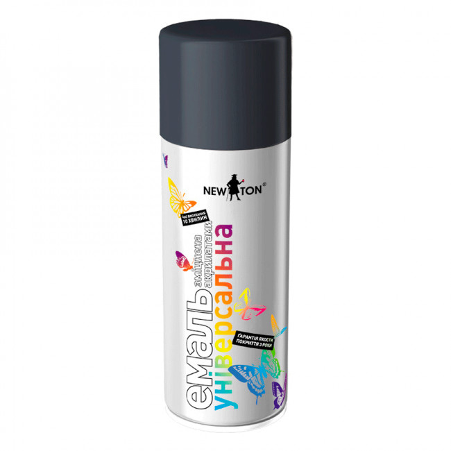 Емаль аерозольна New Ton універсальна 7024 темно-сірий 400 мл