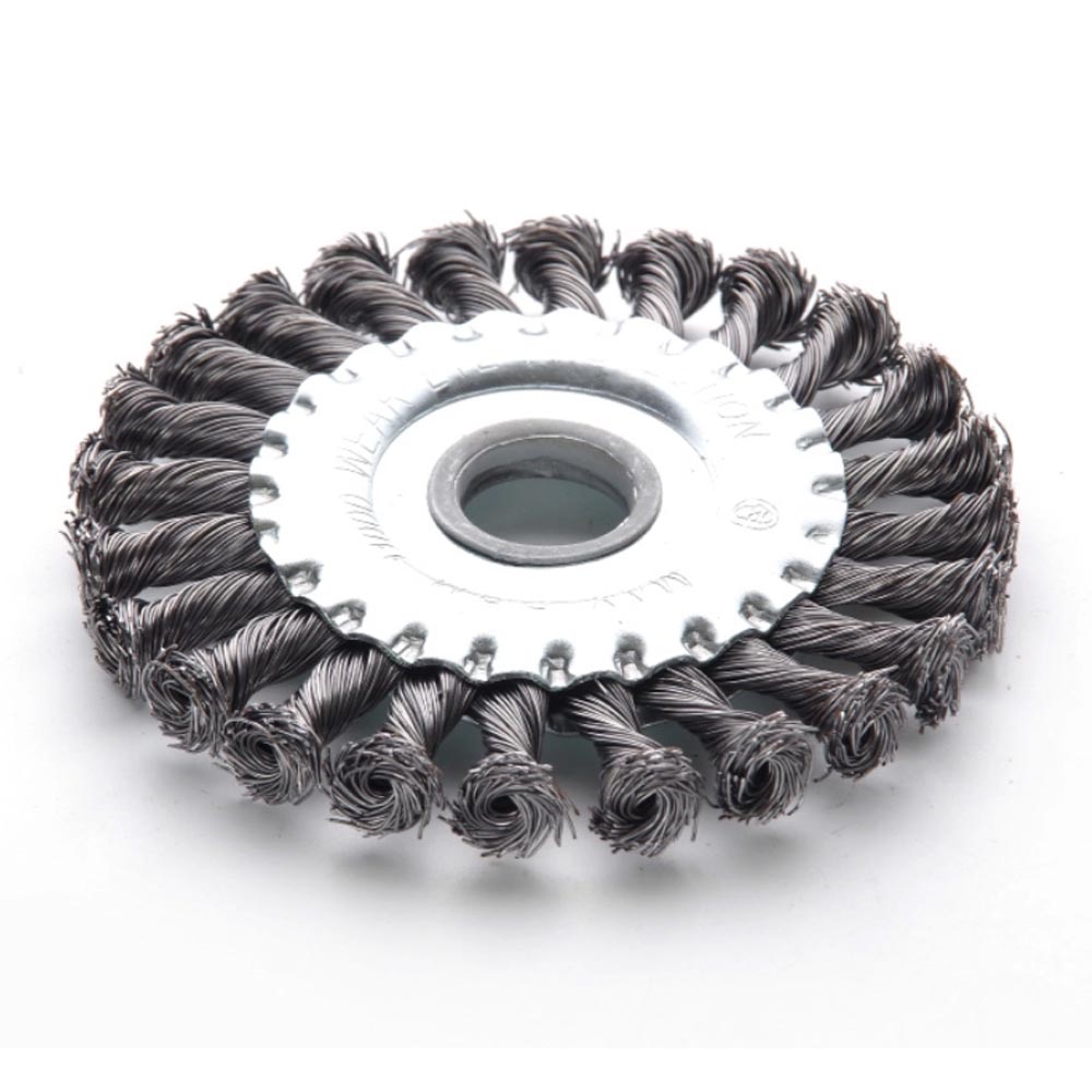 Щетка круг из плетеной проволоки 125мм (КШМ) APRO 830431