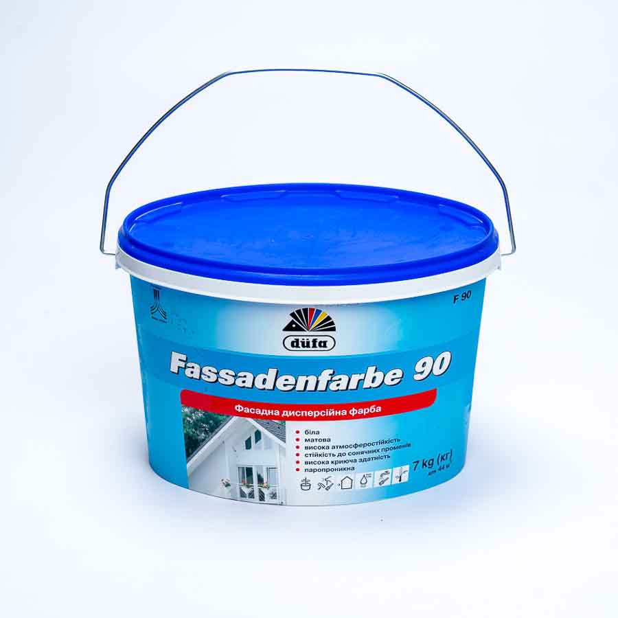 Фарба фасадна акрилова Dufa Fassadenfarbe F90 (7кг)