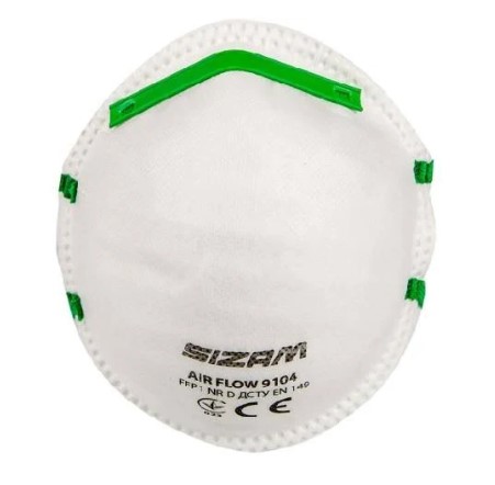 Респіратор SIZAM без клапана AIR FLOW  9104 FFP1 35000