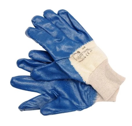 Рукавички D-OIL з нітрилові покриттям СИНІ 851 манжет 