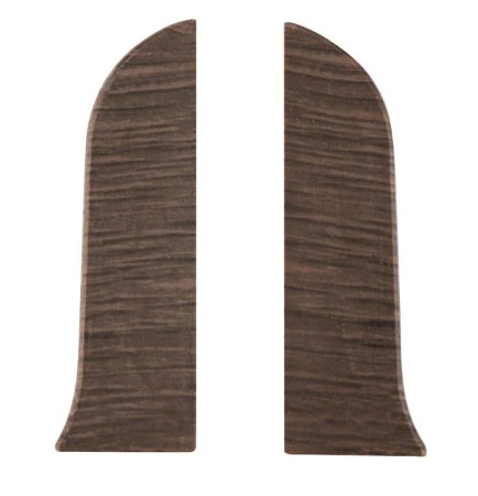 Заглушка плинтуса, правая, Венге черний 63, Тис