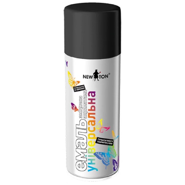 Аерозоль НЬЮТОН чорний матовий 9005