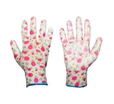 Рукавички Брадас RWPPR8 PURE PRETTY поліуретан 8р КВІТИ