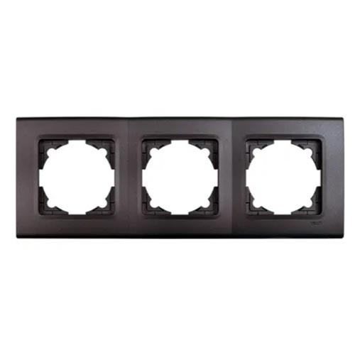 Рамка тройная горизонтальная Linnera Черная Ночь 90484003