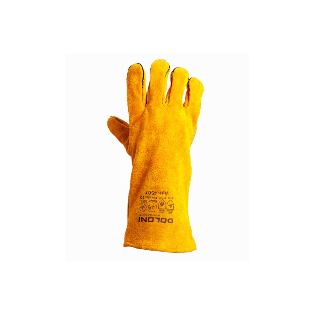 Краги D-FLAME Жовті зварювальні 4507