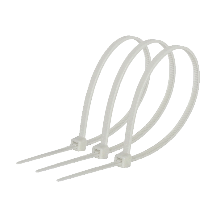Кабельна стяжка 350х4 мм, пачка 100 шт, біла Apro
