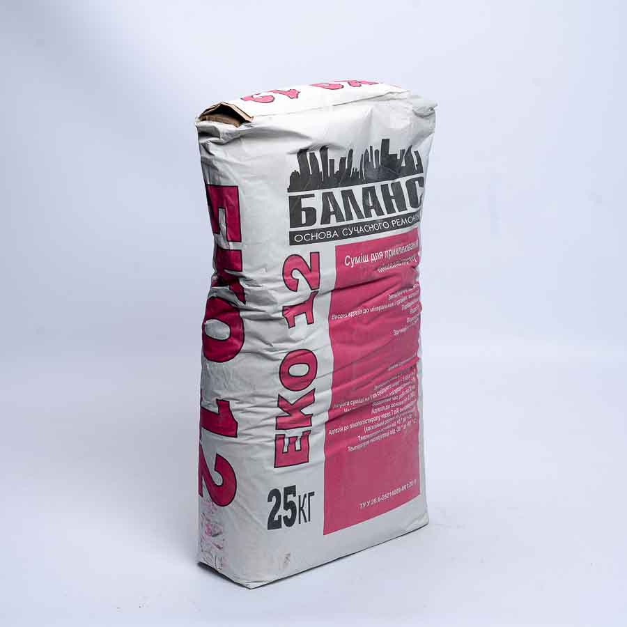 Суміш ЕКО 12 для приклеювання ППС (25кг)