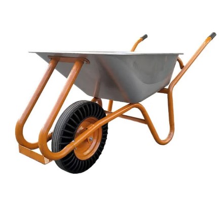 Тачка будівельна 1-колісна WB9618К каучукове колесо, 90/170л, 200 кг 84067 Budfix