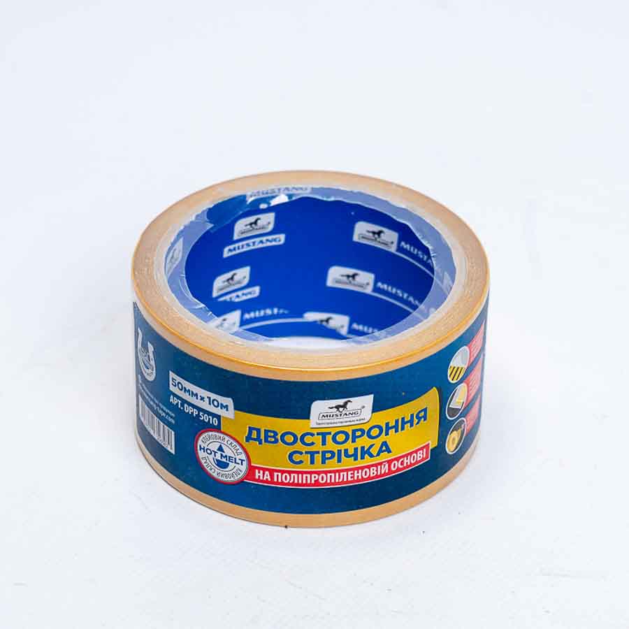 Скотч двухстороній на ПП основі 48 мм * 10м ТОРУС (40091СY)