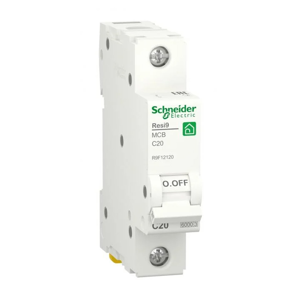 Автомат 6kA 1P 20A C, Resi9 Schneider Electric R9F12120