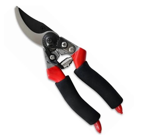 Секатор 215мм, срез косой, обрезиненные ручки Technics 71-005