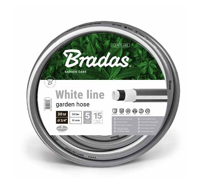 Шланг поливочный армированный Брадас White Line 1/2" WWL1/2 20 м (5 слойный)