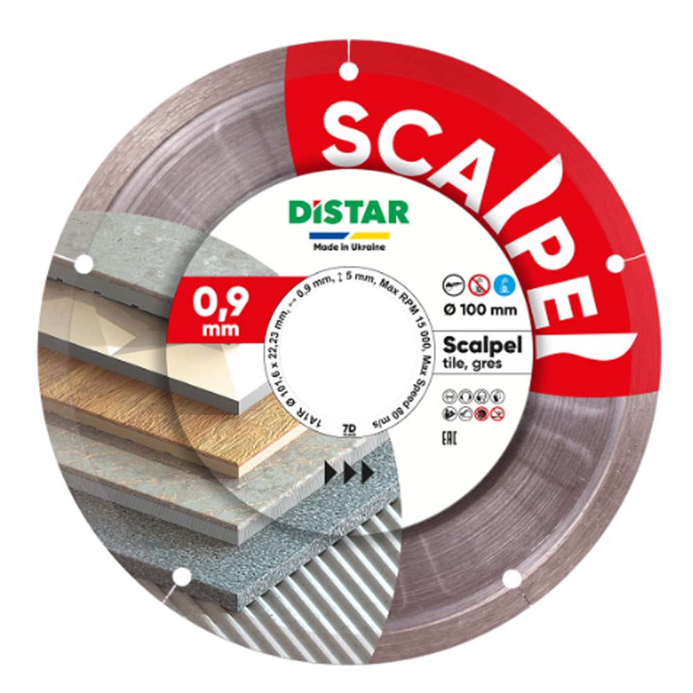 Круг алмазный отрезной 1A1R 100 Scalpel 11120158027