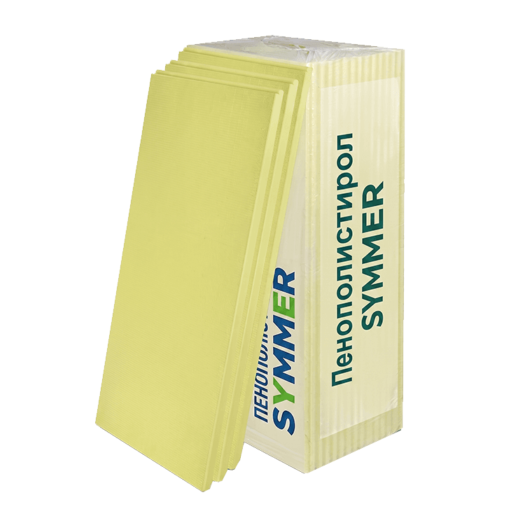 Пенополистирол SYMMER желтый/голубой 1200*550*40 мм (упаковка 10шт)