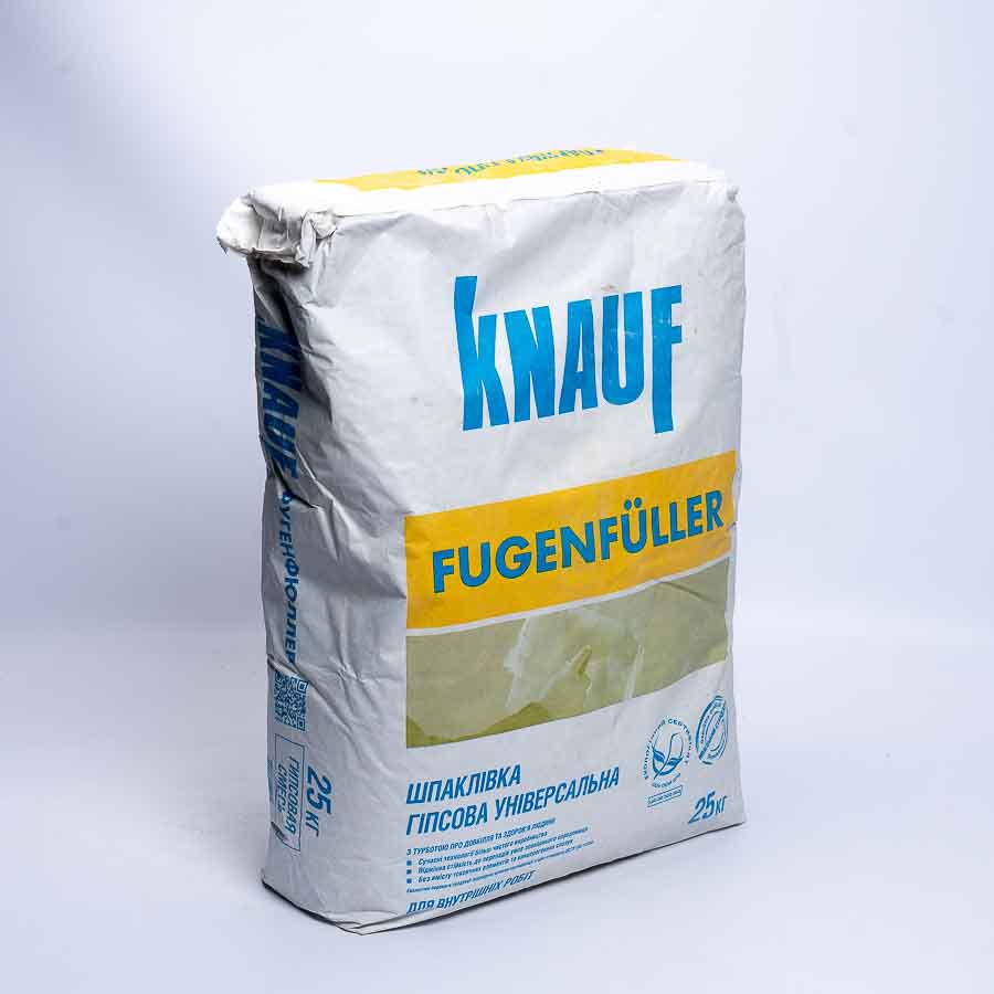 Шпаклівка гіпсова для заповнення швів Knauf Fugenfuller (Фугенфюллер) Кнауф 25 кг