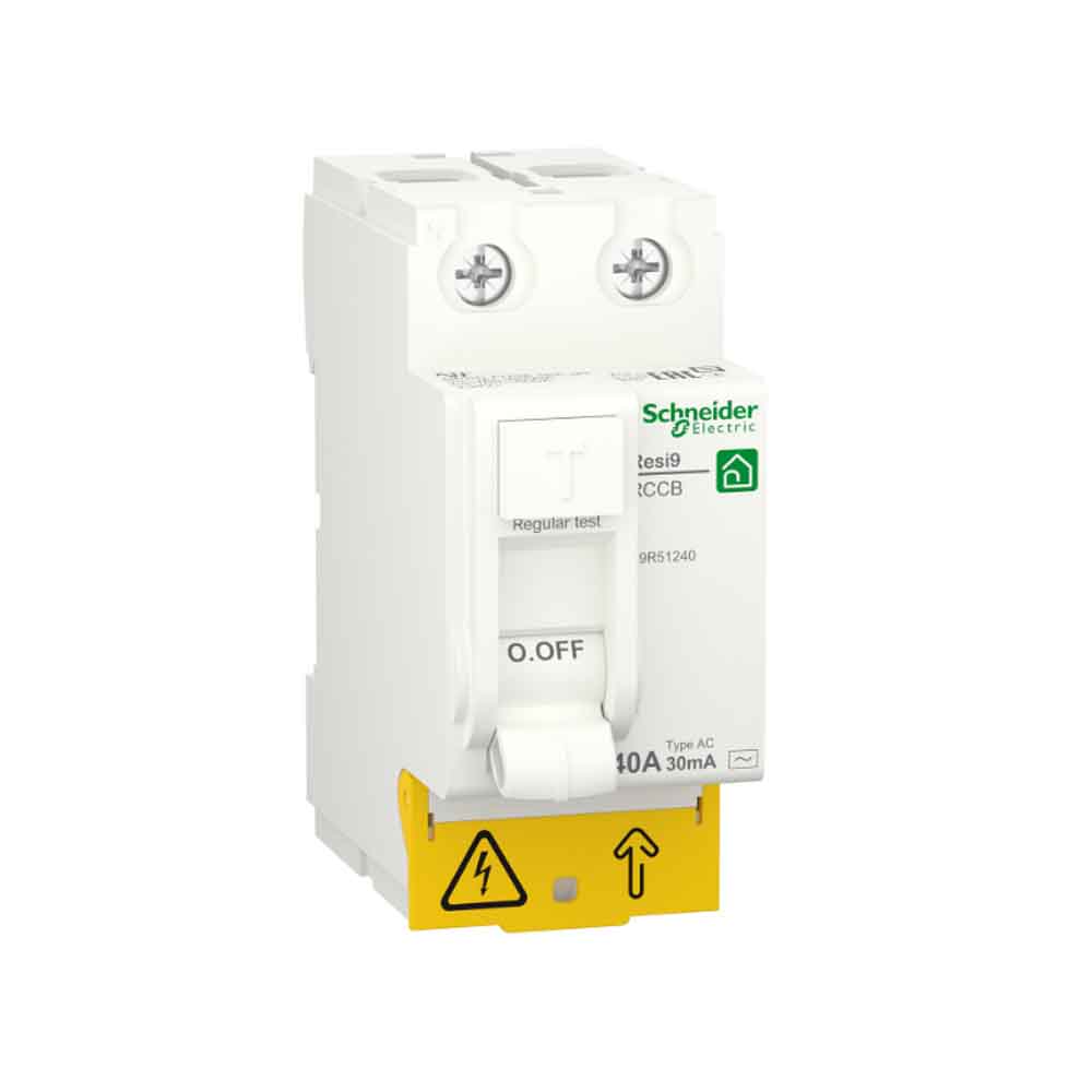 Пристрій захисного відключення 2P 40A 30mA АС, Resi9 Schneider Electric R9R51240