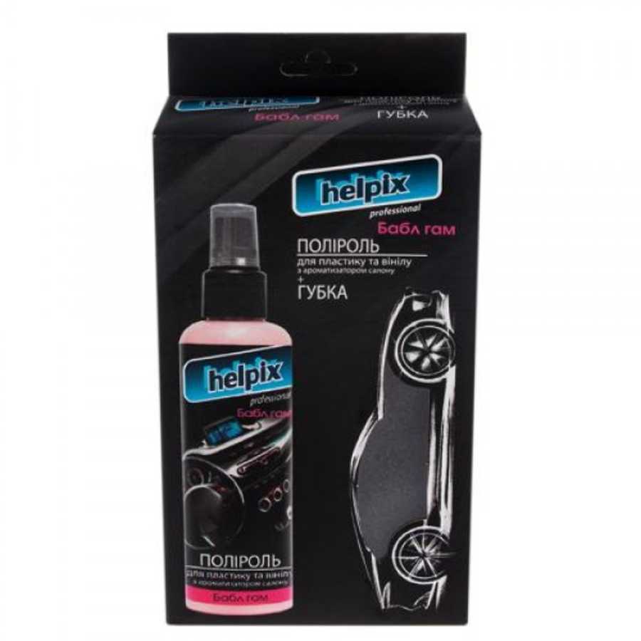 Полироль для пластика и винила HELPIX Professional 100мл + губка 2494