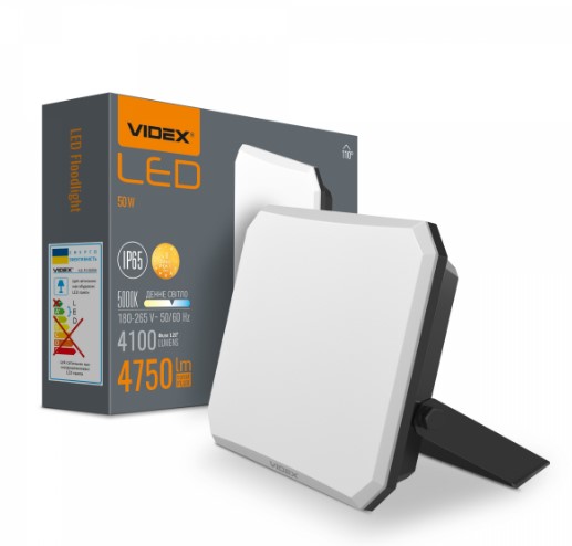 Прожектор Videx 50W 5000К VLE-F3-0505B ЧЕРНЫЙ 27715 