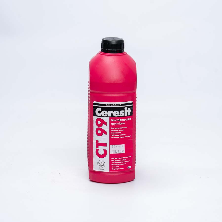 Грунтовка бактерицидна CT 99 Ceresit (Церезит) протигрибкова концентрат 1:5 1 л