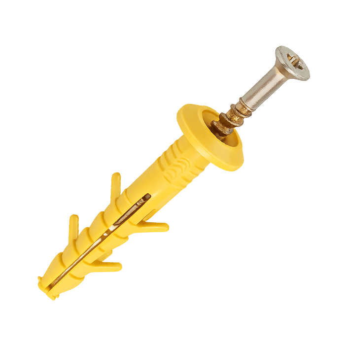 Дюбель забивний гриб 6х40 з поліпропілену, пачка 100 шт 