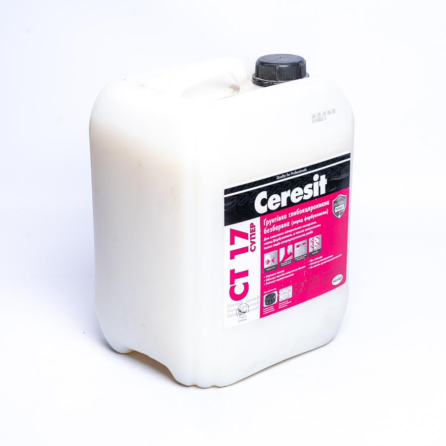 Грунтовка глибокопроникна CT 17 Ceresit (Церезит) Супер 10 л