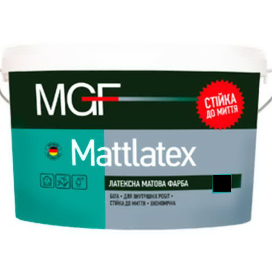 Фарба латексна MGF Mattlatex M100 (1л, 1.4кг) 