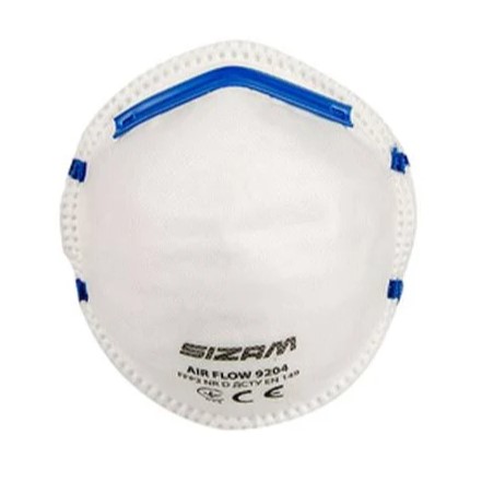 Респіратор SIZAM без клапана AIR FLOW 9204 FFP2  35002