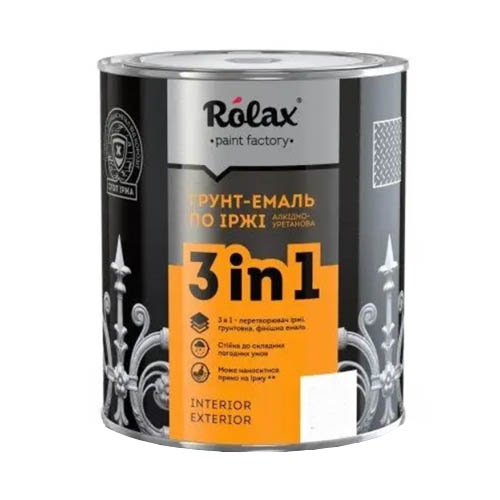 Грунт-емаль 3в1 Ролакс напівглянець 406 празька зелень 2л