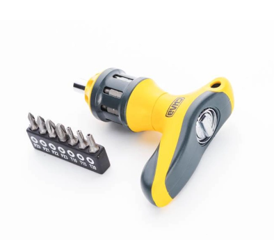 Викрутка Т-подібна реверсивна посилена з бітами CrV 16 в 1 302029