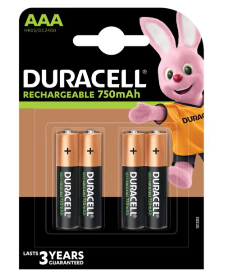 Батарейка - аккумулятор Duracell  ААА (мини-пальчиковая) 45019