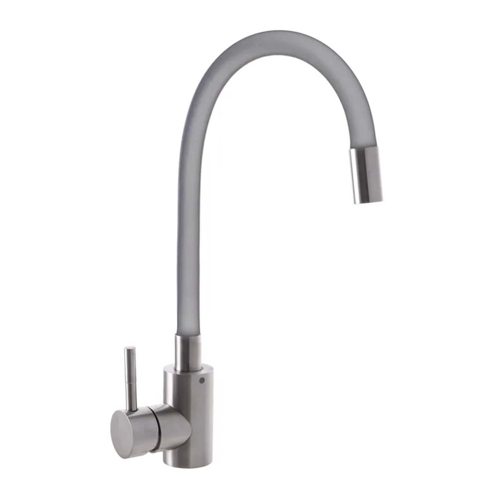 Кухонний змішувач сірий з силіконовим виливом Mixxus SUS 011 (SS2799)