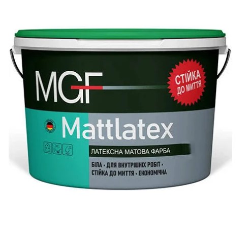 Фарба латексна MGF Mattlatex M100 (5л, 7кг)