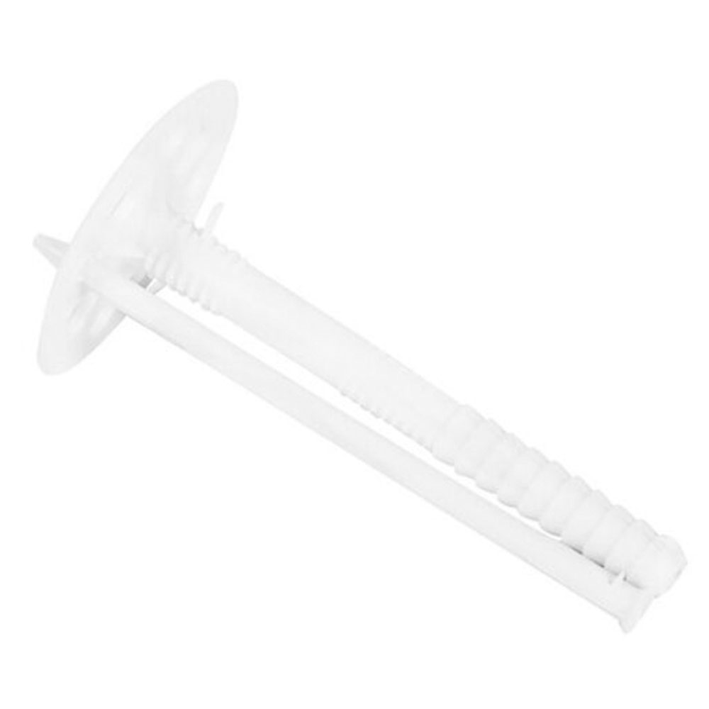 Дюбель для теплоізоляції 10*100 з пластиковим цвяхом БІЛИЙ 10*100мм 100 шт ПАЧКА