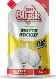 Засіб для миття посуду Super Blysk дой-пак 0.5 л