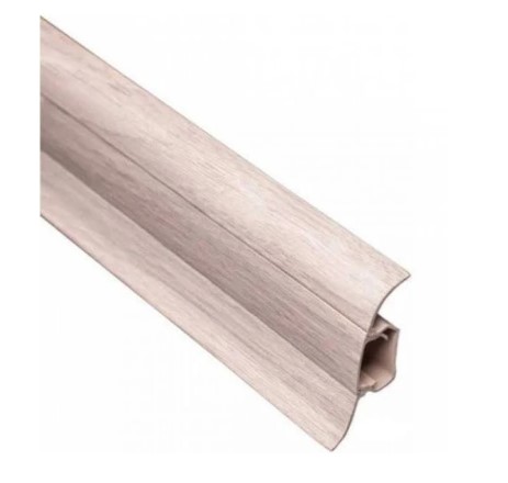 Плінтус із гумкою 2,5 м, білий дуб 14, Тіс