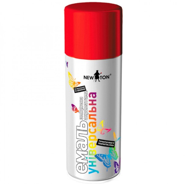 Емаль аерозольна New Ton універсальна 3020 червоний глянець 400 мл