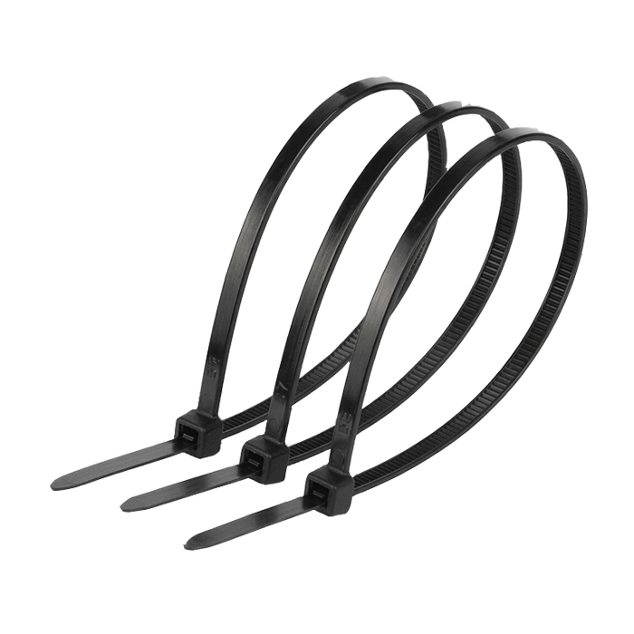 Кабельна стяжка 450х5 мм, пачка 100 шт, чорна Apro