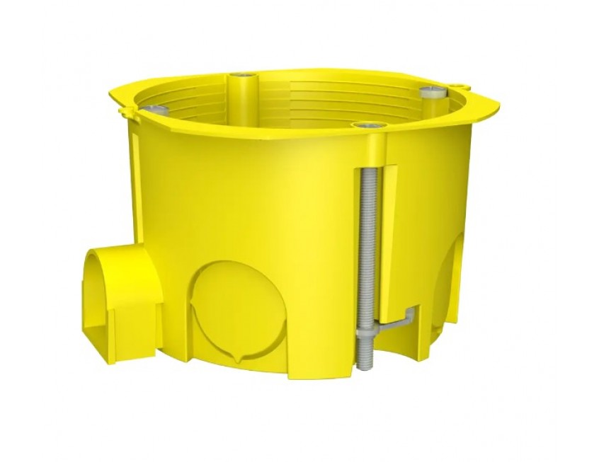 Установча коробка 65*45мм ГКЛ універсал. ПЛАНК PLK4002400 НАБІРНА жовта