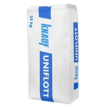 Шпаклівка гіпсова для заповнення швів Knauf Uniflott (Уніфлот) 25кг