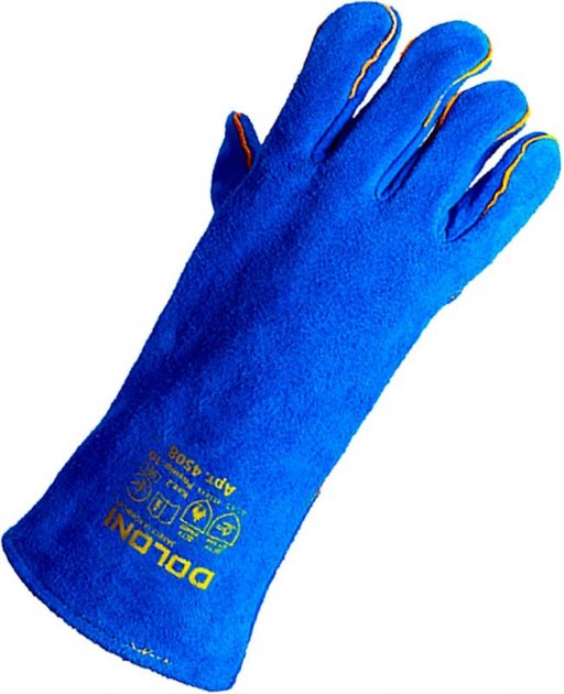 Краги D-FLAME СИНІ зварювальні 4508