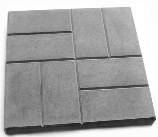 Плитка тротуарная 400*400*45 серая ПАРКЕТ