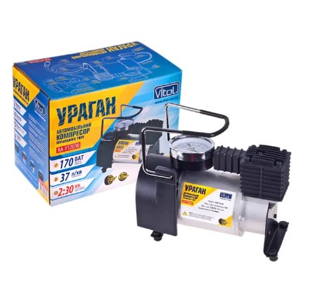 Компрессор автомобильный Uragan КА-У12030 14Амп 37л/мин 