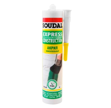 Герметик акриловий білий Soudal 280 мл