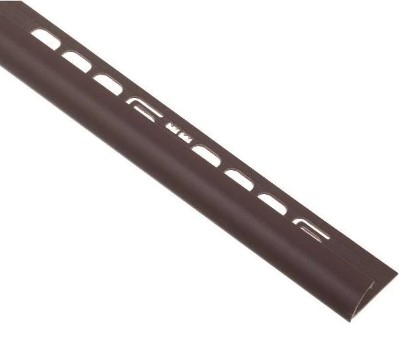 Профиль угловой ПВХ наружный для плитки 9мм коричневый 2,5м