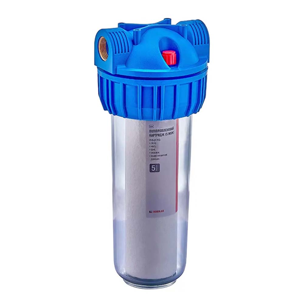 Фільтр для холодної води Koer KV-24-3/4 (колба 3-х складова, 8 атм. 3/4