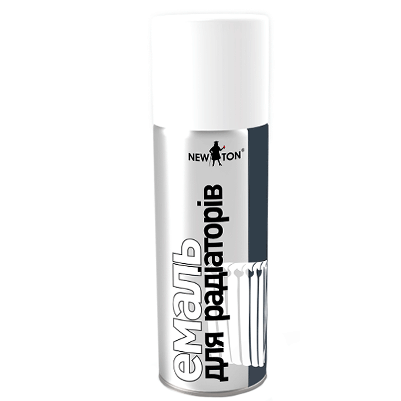 Емаль аерозольна New Ton для радіаторів білий 400 мл