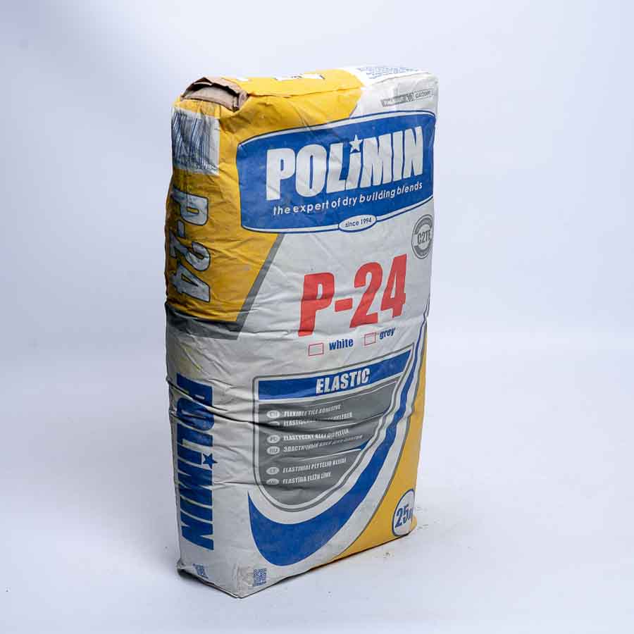 Клей для плитки Р-24 з водонагріванням та електрообігрівом 1500*1000 П-24 Polimin (Полімін) 25 кг