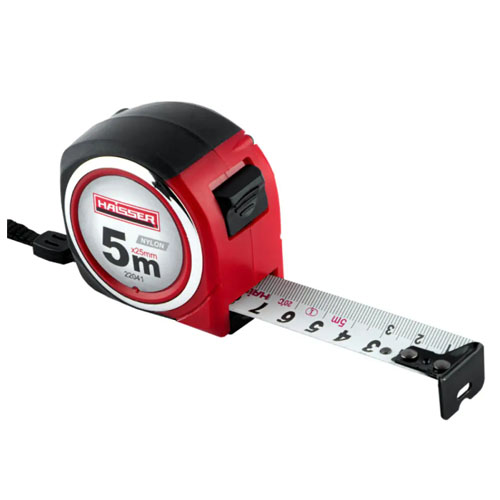 Рулетка вимірювальна 2 стопа Haisser 5 м х 25 мм 22041